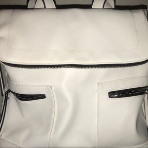 Target Brand White Backpack Purse
